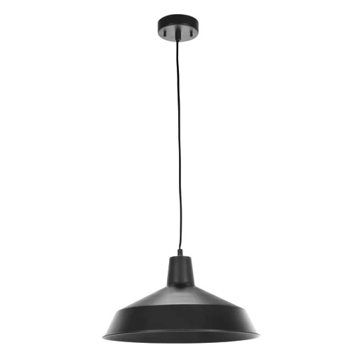 Globe Electric 65155 1-Light Industrial Warehouse Pendant Lighting, Matte Black, Hanging Lamp, Hanging Lights, Ceiling Light Fixture
