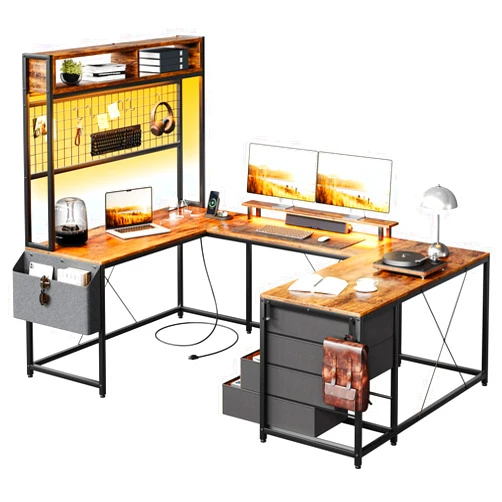OUTGOODS U Shaped Gaming Desk, 78