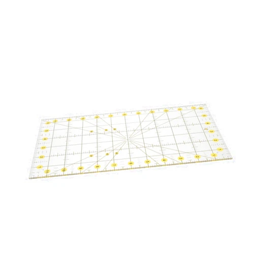 STOBOK 2pcs Patchwork Cutting Ruler DIY Sewing Supplies Quilting Ironing Ruler Transparent Quilter Ruler Patchwork Quilt Clothing Patchwork Ruler Household Acrylic 15c Crafts