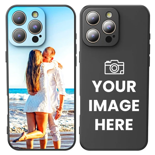 ISEKIE Custom Photo Cases for iPhone 17 16 15 14 13 12 11 Air/Pro/Pro Max/Plus/Mini– Custom Design, Shockproof Protection, Printed in USA, Express Your Style, Unique Gift for Family and Friends (Black)