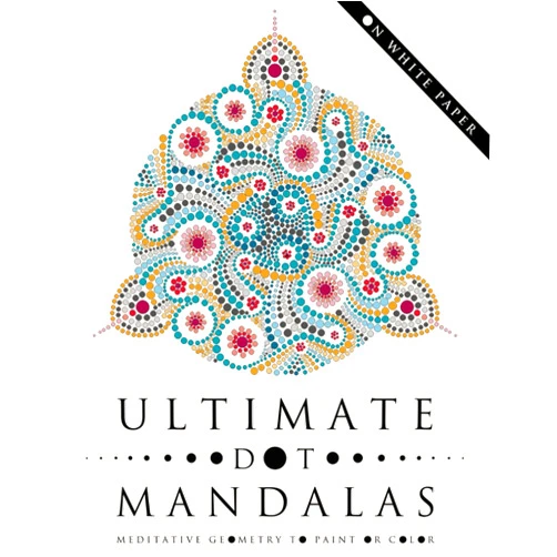 By Kiko Bou (Author) Ultimate Dot Mandalas: Meditative Geometry to Paint or Color, on White Paper