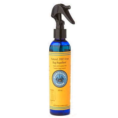 Nantucket Spider Natural Bug Spray for Adults and Kids - 8 oz | Long-Lasting Protection Against Mosquitos, Biting Flies, Wasps, & No-See-Ums | Deet-Free Essential Oil Insect Repellent (8 oz (1 Pack))
