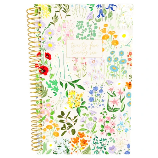 bloom daily planners 2025-2026 Academic Year Pocket Planner (July 2025 - July 2026) - 4” x 6” MINI Weekly Monthly Agenda Organizer & Calendar Book - Garden Party, Beige