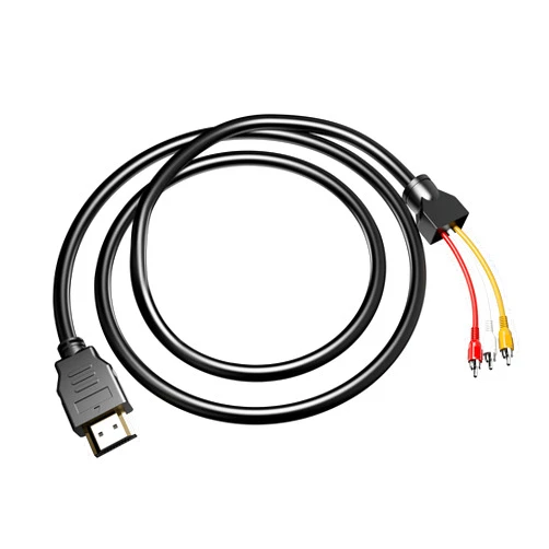 PANPEO HDMI to RCA Cable, 1080P 5ft HDMI Male to 3-RCA Video Audio AV Cable Connector Adapter One-Way Transmitter for TV HDTV DVD
