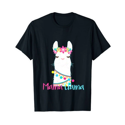 Funny Mama Llama tshirt for mother's day Mama Llama Funny Mother's Day Shirt for Women Mom Love Llama T-Shirt
