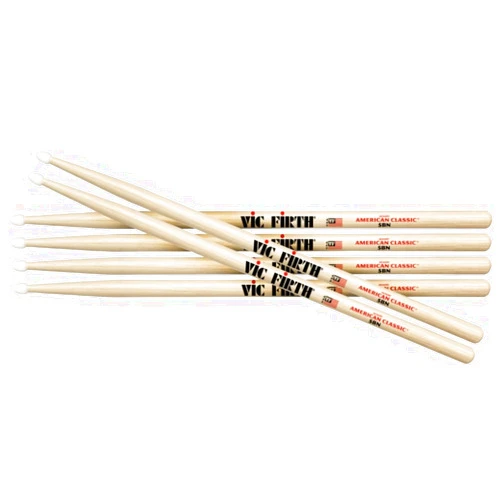 Vic Firth 3-Pair American Classic Hickory Drumsticks Nylon 5B