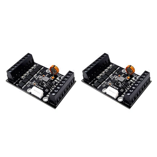 MARALANG 2X FX1N-14MT PLC Industrial Control Board PLC Module Analog Input/Output with Guide Rail Delay Relay Module