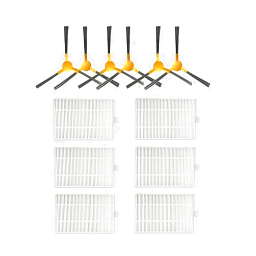 ZiRoxi Vacuum Cleaner Side Brush Hepa Filter Spare Parts，Compatible for Proscenic 800T 820S，Compatible for LIECTROUX C30B Accessories