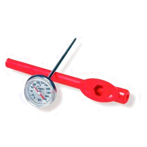 Cooper-Atkins 1246-02-1 Bi-Metal Pocket Test Thermometer with Adjustment Sheath, NSF Certified, 0/220°F Temperature Range
