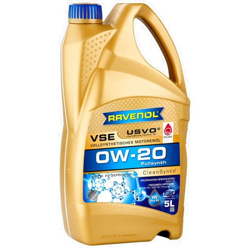 RAVENOL J1A1583-005 VSE 0W-20 Fully Synthetic Motor Oil (5 Liter)