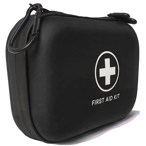 GHFY First Aid Kit 196 Piece Waterproof Hard Shell Portable Medical Kit for Home, Camping, Cars, Hiking, Travel, Outdoor, Adventure Emergency Kits (Black)