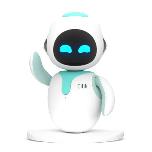 ENERGIZE LAB Eilik - Cute Robot Pets Toys with Abundant Emotions, Animations & Mini-Games, Your Perfect Desk Touch Interactive Companion, Holidays & Birthdays Gifts for Girls & Boys.