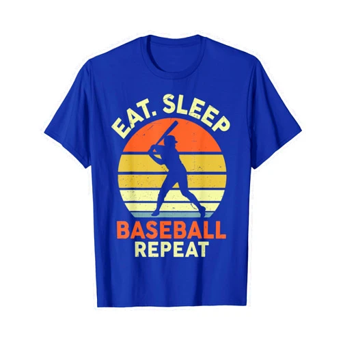 CAT Eat Sleep Baseball Repeat Funny Pitcher Catcher Boy Youth T-Shirt