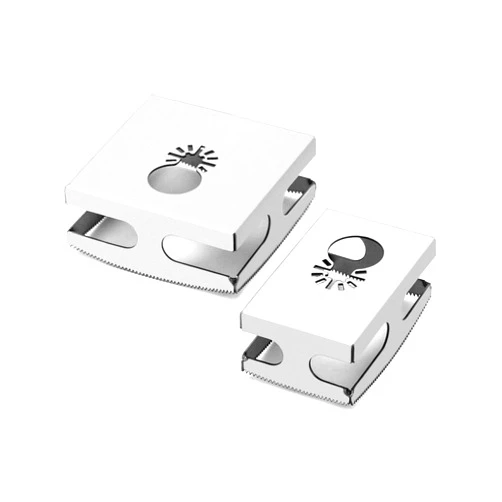 QWORK Square Slot Cutter, 2 Pcs Steel Sleeve Slotting Knife Square Rectangular Milling Cutter Engraving, One Step Hole Cutting Tool for Carving Milling Sheetrock/Wood/Drywall/Voltage Box