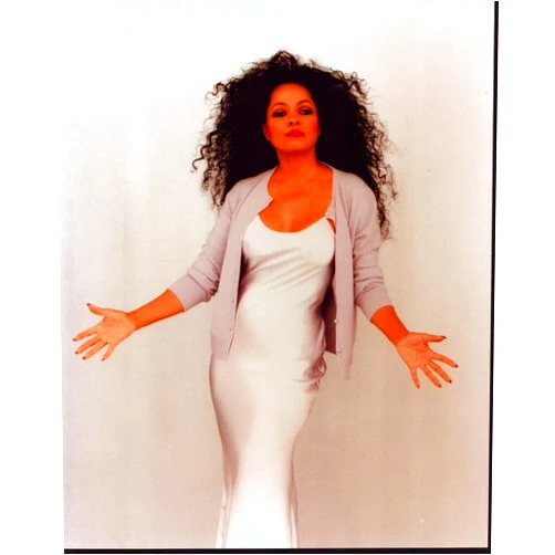 Posterazzi Diana Ross In White Dress With Sweater Photo Print (8 x 10) - Item # MVM00718