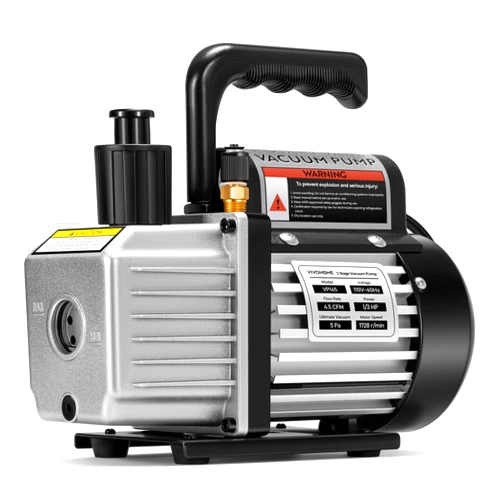 VIVOHOME 4.5 CFM 1/3 HP 110V Single Stage HVAC Vacuum Pump for R134a R12 R22 R502 R410a Systems, Auto AC Vacuum Pump for Air Conditioning Servicing Resin Degassing with Oil Bottle