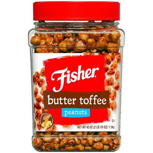 Fisher Nuts Fisher Butter Toffee Peanuts - 42 Oz. Cannister (Butter,butter toffee) (Butter,butter toffee)