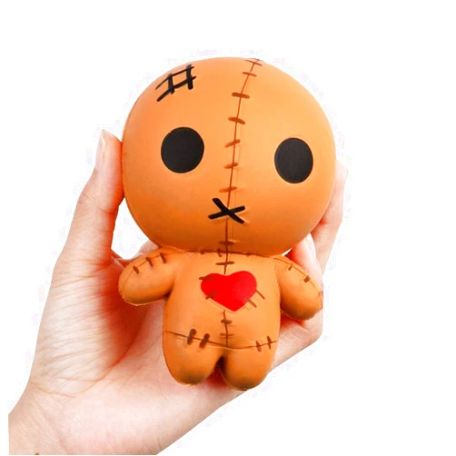 Anboor 4.7 Inches Voodoo Dolls Squishies Ghost Doll Halloween Kawaii Soft Slow Rising Scented Squishies Stress Relief Kids Stress Relief Kid's Toys