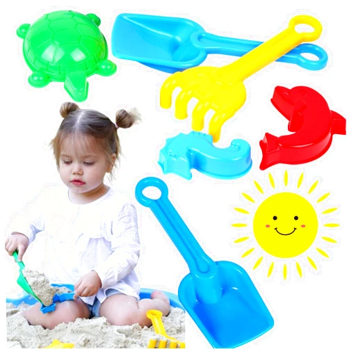 TechnoK 2254 Toy Shovel with Rake and 3 Pasochki, Size 21.5 x 13.5 x 7 cm, Multi-Coloured