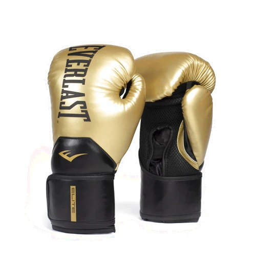 Everlast Elite 2 Boxing Gloves, Pro Training Gloves for Men and Women, Secure Fit Hook and Loop Closure & Ventilation, Heavy Bag & Speedbag Training.