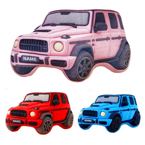 Springcos Personalized Car Shaped Pillows SUV Custom Shaped Pillow Toddler Kids Bedroom Decor 2D Printed