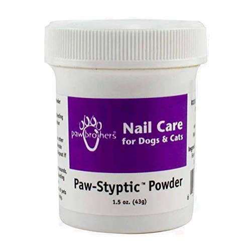 RYAN'S PET SUPPLIES Paw Brothers Nail Care Paw-Styptic Powder for Dogs and Cats, Powder Stops Bleeding Fast, from Nail Clipping and Minor Cuts, 1.5 Ounces