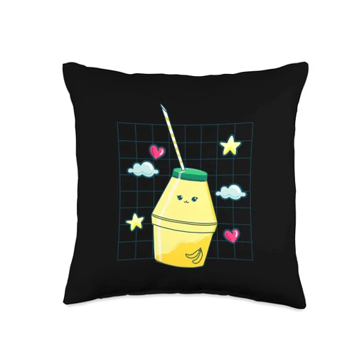 Enjoying The Tradition Or Culture Of Korea Drink Delicious Banana Milk Culture Fandom Korean Throw Pillow