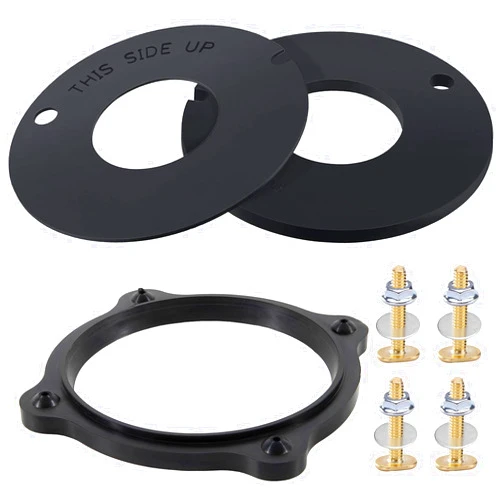 MENNTY RV Toilet Seal 385311462 & 385310063 RV Floor Flange Seal with Mounting Replacement Kit, Compatible with RV Sealand/VacuFlush, RV Toilet Parts