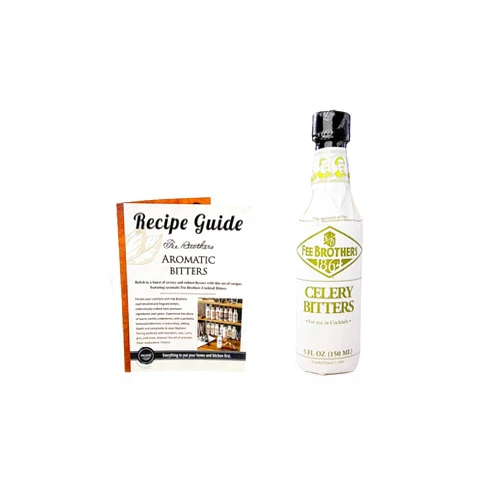 MULMEHË Exclusive Recipe Guide and Fee Brothers Celery Bitters Gift Bundle, 1 Bottle