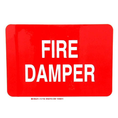 Brady 127196 Fire Safety Sign, Legend 
