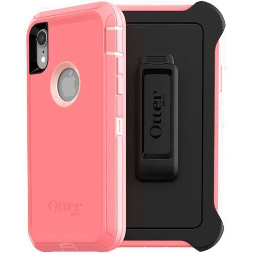 OtterBox Defender Series Screenless Edition Case for iPhone XR (Only) - Retail Packaging - Pink Lemonade