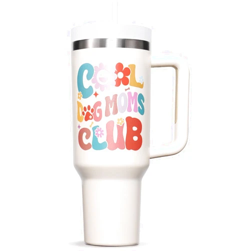 Fimibuke Dog Mom Gifts for Women, Mothers Day Gift for Dog Lover, 40 OZ Tumbler Dogs Gift for Mom, Wife, Grandma, Auntie, Sister, Friends, Teacher, Unique Cool Birthday Gifts for Dogs Owners Insulated Cup