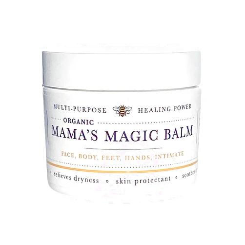 Mama's Balms Co. Mama's Magic Balm Organic Intensive Healing Balm | Immediate Care Skin Rescue Therapy | For dry, cracked or irritated skin | Use on face, body, feet, hands & privates, Dermatologist Recommended 2 oz