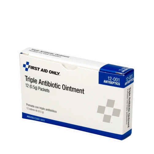 First Aid Only 12-001 Triple Antibiotic Ointment Packet (Box of 12)