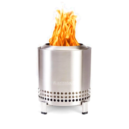 Solo Stove Mesa XL, 7 Inch Tabletop Fire Pit with Stand - Smokeless, Stainless Steel Fire Pit for Camping, Outdoor & Patio- Wood Burning or Pellet Fueled Portable Bonfire, 2.3lbs, Stainless Steel
