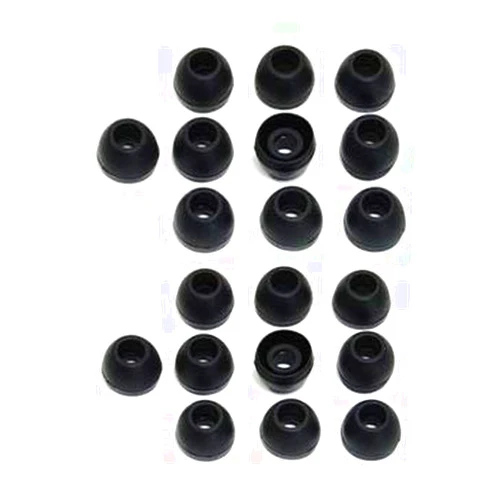 Earbudz 10 Pairs Small Silicone Replacement Earbud Tips (Black)