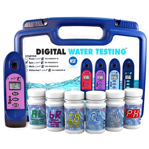 eXact 486202 Spa EZ Photometer Starter Kit - Accurate Water Testing Made Easy | Detects Alkalinity, Bromine, Calcium, Chlorine, and pH | USA Quality
