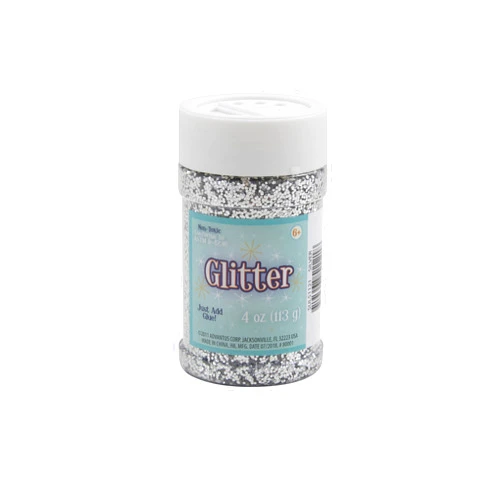 Sulyn SUL51121 4 oz. Glitter Jar - Silver