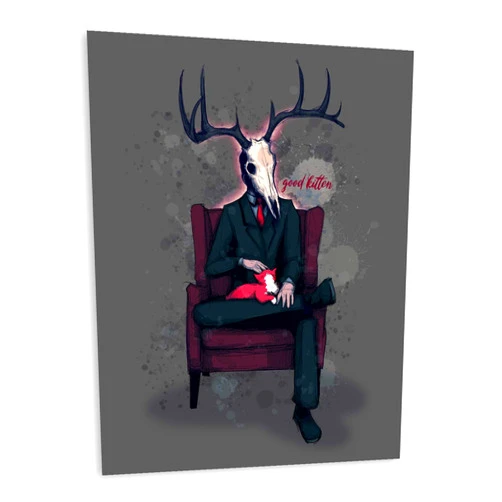 Ludwig Van Bacon Art Deer Daddy Series 4: Kitten Fine Art Print Poster