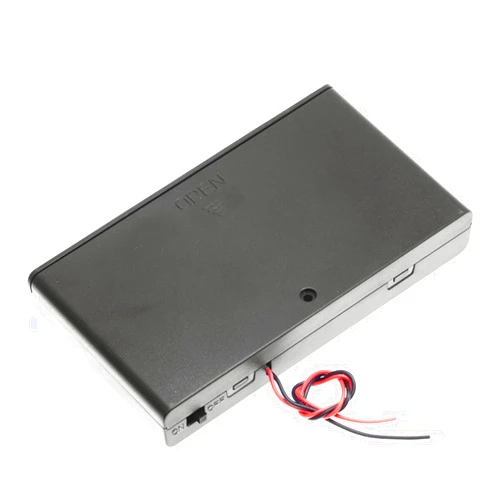 QTEATAK 2 Set 8 x AA Thicken Battery Holder Base Box with ON/Off Switch and Wire and Cover