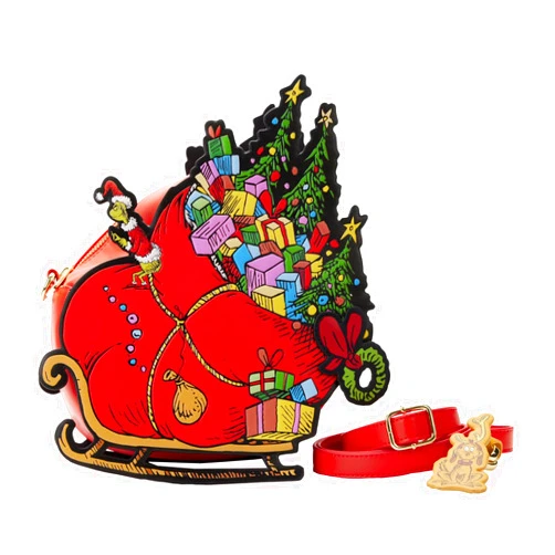 Loungefly Dr Seuss Grinch Sleigh Crossbody Bag