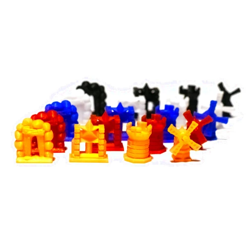 BoardGameSet Scythe Board Game Upgrade Expansion - Imperial Buildings | Board Game Accessories Gaming Tokens Meeples Board Games Upgrade Components Dice