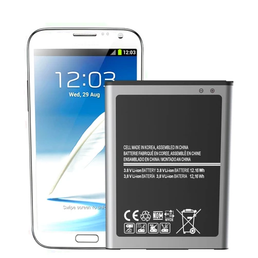 HamnaKhu EB595675LA Battery for Samsung Galaxy Note 2 Note II 3200mAh Battery EB595675LU EB595675LZ N7100 N7102 N7105 N7108