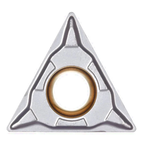 Sandvik Coromant CoroTurn 107 Carbide Turning Insert, TCMT, Triangle, PF Chipbreaker, GC1515 Grade, Multi-Layer Coating, TCMT 3(2.5)1-PF, 3/8