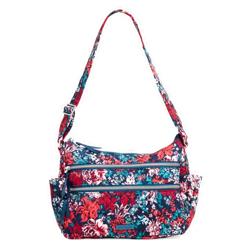 Vera Bradley Women's Performance Twill Triple Zip Shoulder Satchel Purse