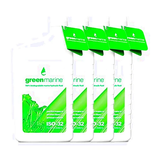 HYDRILLA GEAR Power-Pole Green Marine iso32 1qt 100% bio Fluid Pack of 4