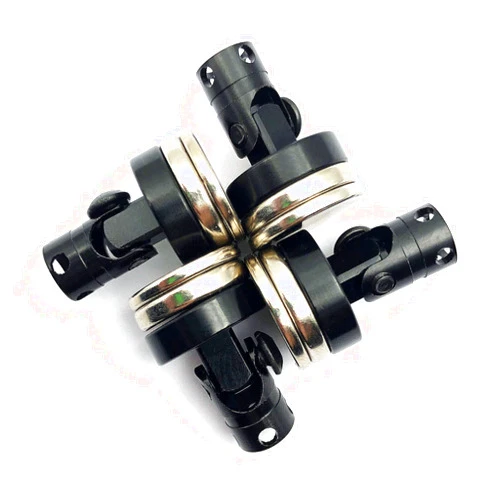 FainWan 4PCS RC Magnetic Body Post,Alloy Magnetic Stealth Invisible Body Shell Mount Column Compatible with H-S-P Red-cat Hi-Moto Tra-xxas SCX10 4WD 1/10 RC Car (Black)