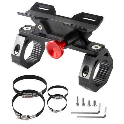 ZHILXN UTV Fire Extinguisher Mount Kit - Adjustable Quick Release Roll Bar Car Fire Extinguisher Bracket Holder for 1.75-2in Roll Bar ATV UTV Polaris RZR SXS Ranger Camper Jeep Can-Am Durable Aluminum Alloy