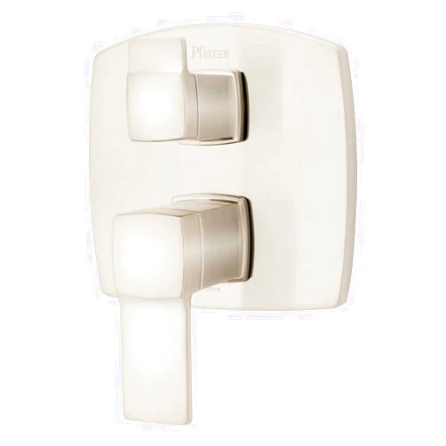 Pfister Deckard Stacked Shower Two Handle Diverter Trim in Brushed Nickel (Valve Not Included)