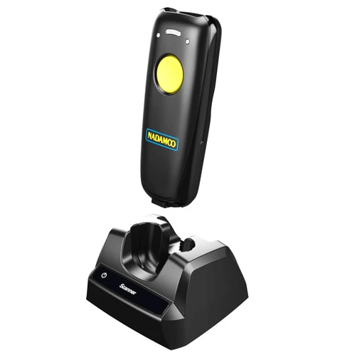 NADAMOO 2D Wireless Barcode Scanner Compatible with Bluetooth, Portable USB 1D 2D QR Code Scanner for Inventory, Bar Code Image Reader for Tablet iPhone iPad Android iOS PC POS, with Charging Dock
